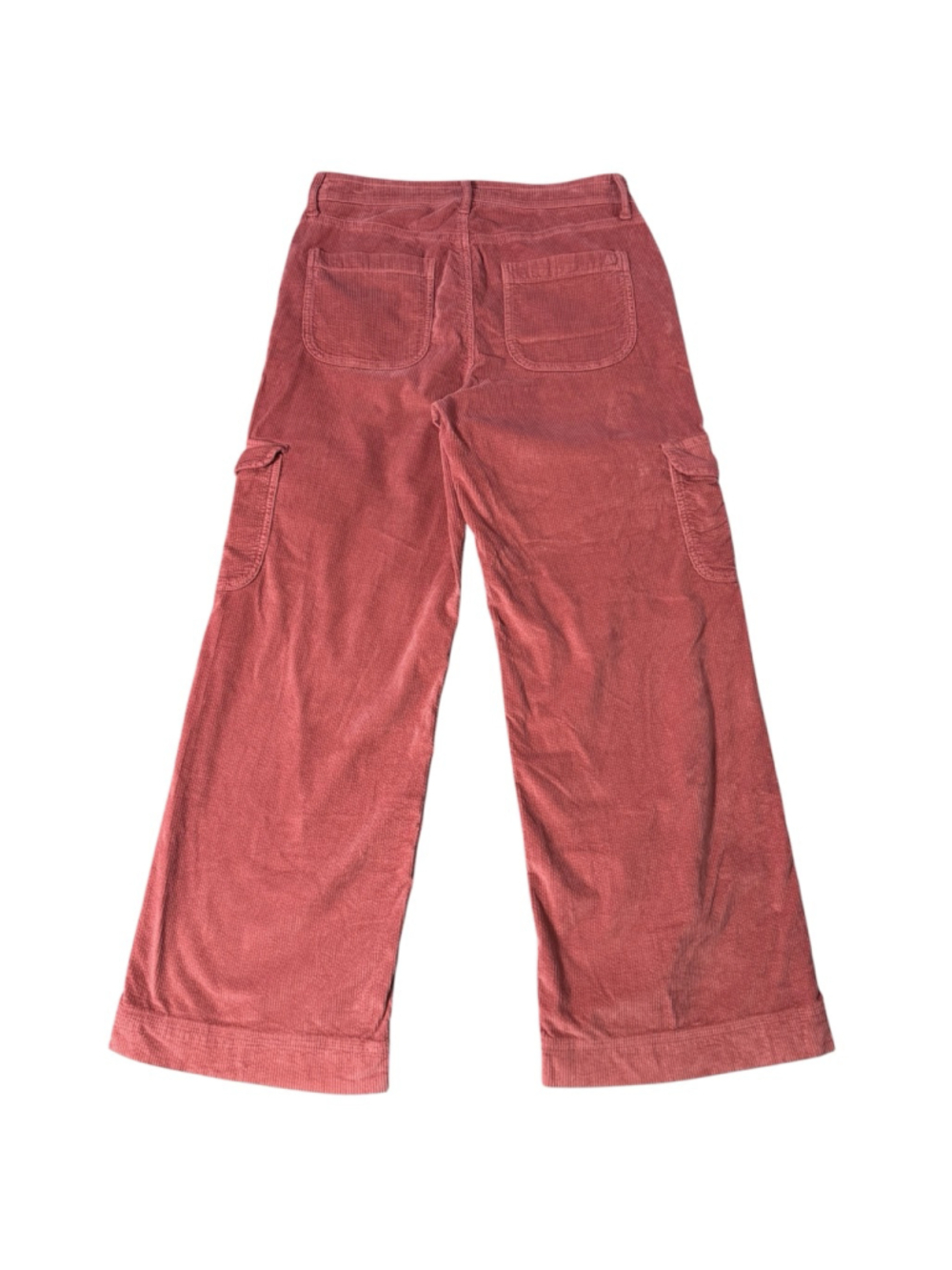 American Eagle Super High-Rise Baggy Wide Leg Curdoroy Pant Pink Size 10 - Picture 2 of 13